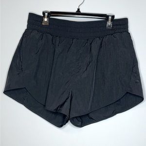 All in Motion black running shorts